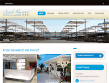 Tablet Screenshot of hotelrivierasanbenedetto.it